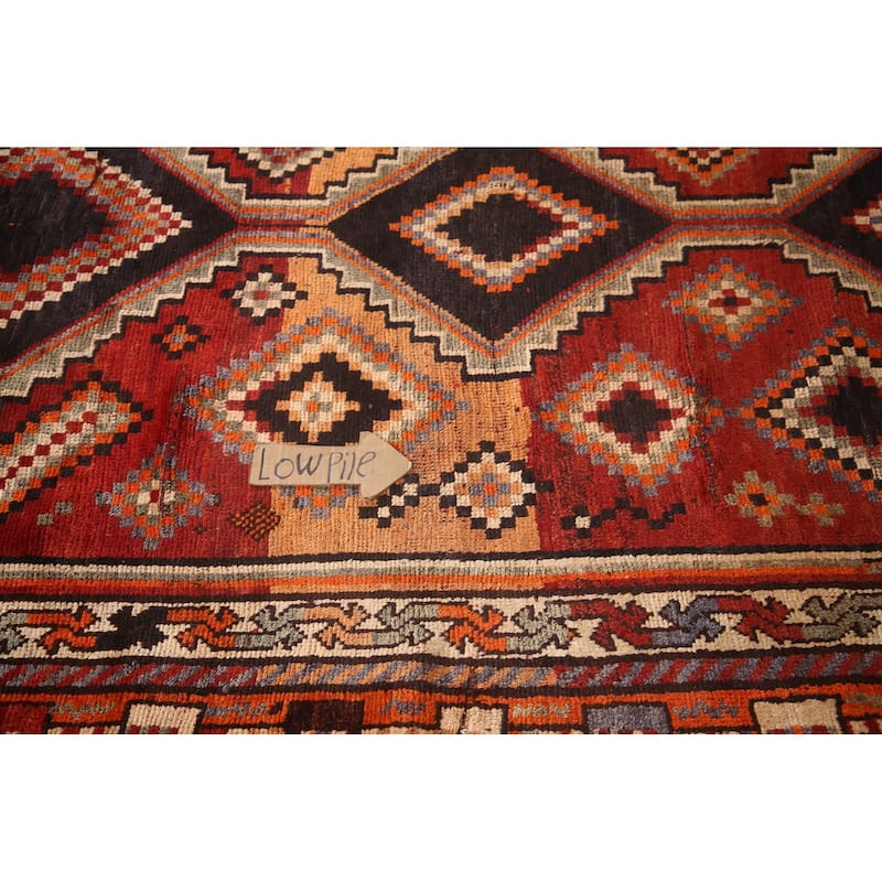 Hand Knotted Oriental 100% Wool Carpet Traditional Tribal Red Lori Area Rug - 8' 11'' X 5' 3''