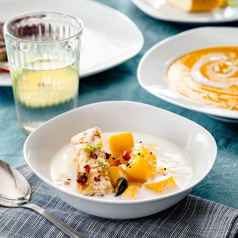 MALACASA Porcelain Modern Dinnerware Set