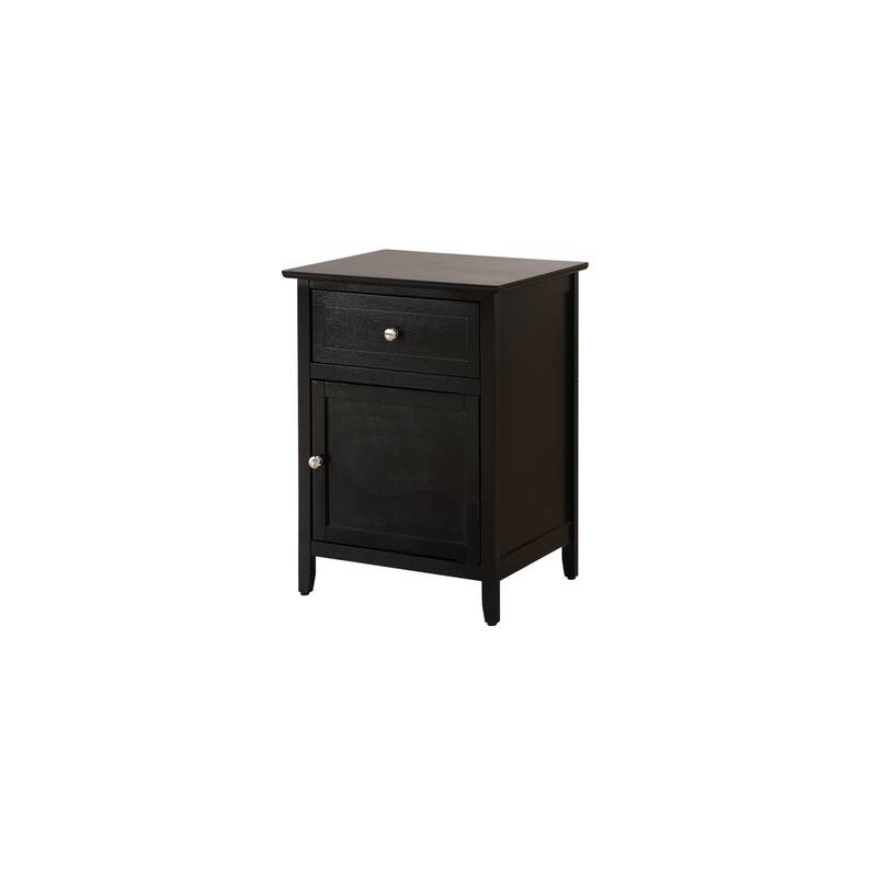 Silver Champagne Champagne Nightstand 28x23x17 with Three Drawers, Contemporary Bedside Table for Storage