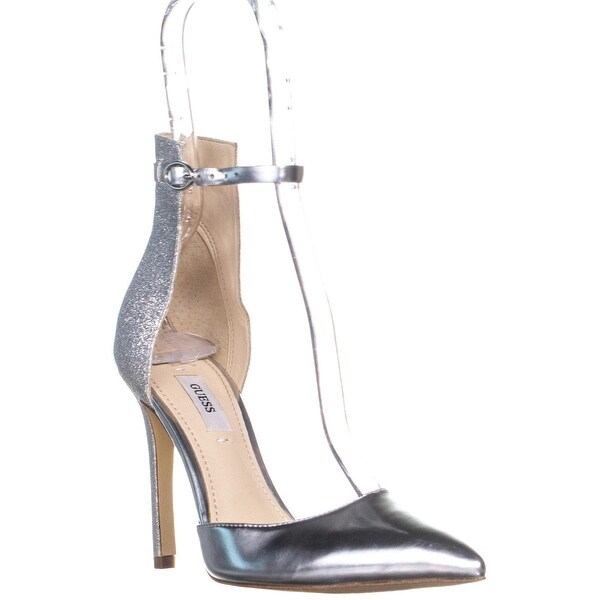 guess silver pumps