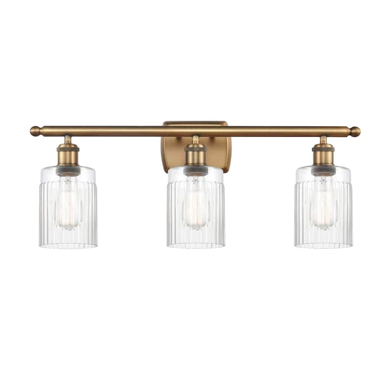 Innovations Lighting Hadley 3 Light 26" Wide Bathroom Vanity Light - Brushed Brass / Clear