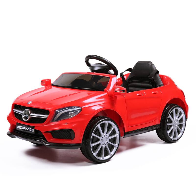 Licensed Mercedes Benz AMG 6V Kids Ride-On Electric Car, Remote Control, Music, USB, Black