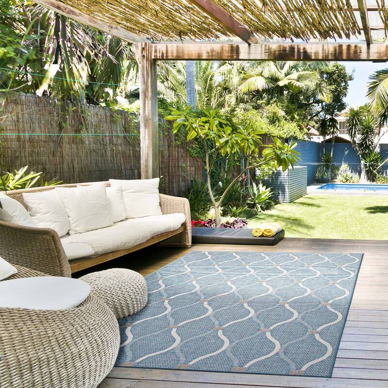 ECARPETGALLERY Veranda Abstract Indoor/ Outdoor Rug