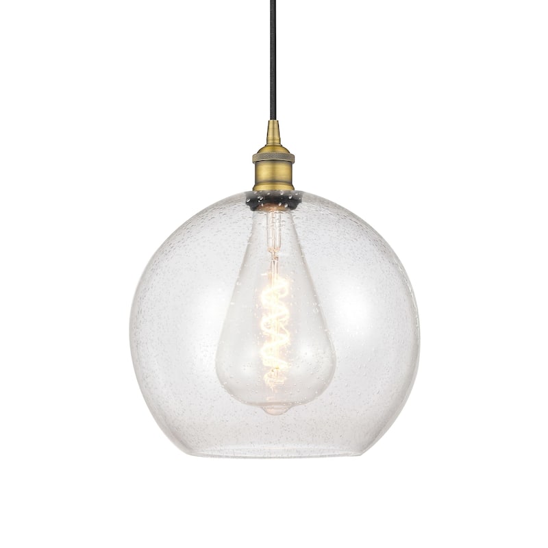 Innovations Lighting 616-1P-14-12 Athens Pendant Athens 12" Wide - Brushed Brass / Seedy