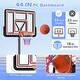 preview thumbnail 8 of 9, Goplus 7.4-10 FT Basketball Hoop Outdoor System with 44 Inch - 44" x 29.5" x 88.8" (L x W x H)