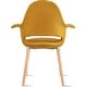 preview thumbnail 44 of 71, Organic Upholstered Fabric Modern Armchair with Natural Wooden Legs for Dining Room Office or Accent Lounge Side Chair
