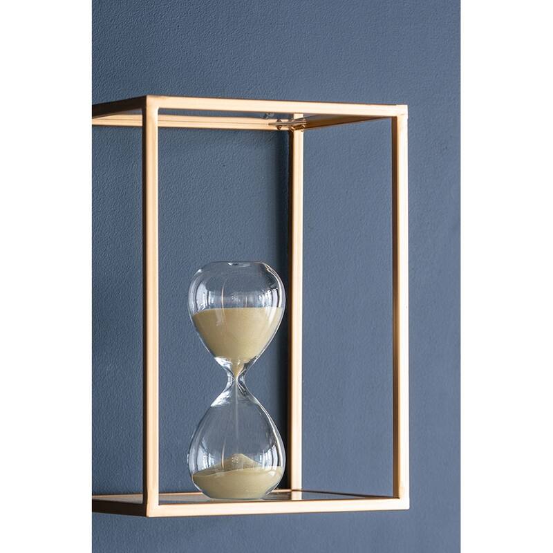 Set of 2, 8" Ferdinand 30-Minute Hourglass, Bisque Sand