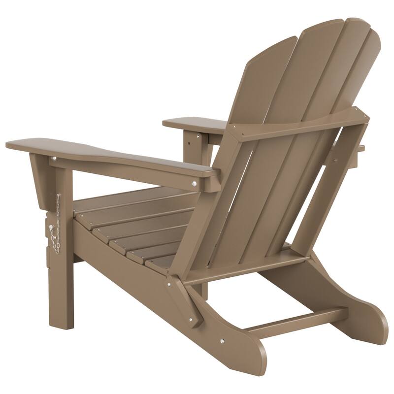 POLYTRENDS Laguna All Weather Poly Outdoor Adirondack Chair Foldable