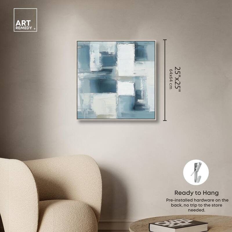 Deconstructed Blue I Canvas by Art Remedy