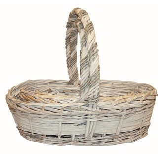 Oval White Washed Baskets (Set Of 3) - Bed Bath & Beyond - 36879230