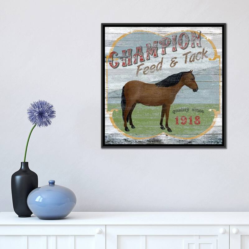 iCanvas "Farm Supply I" by June Erica Vess Framed