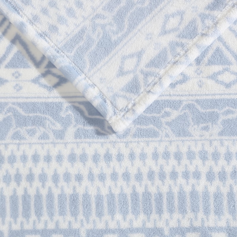 Wrangler Printed Ultra Soft Plush Fleece Throw Blanket