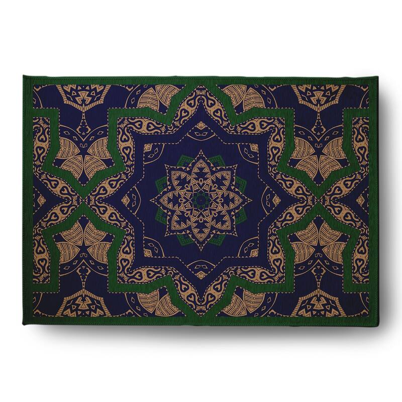 Shawl Rug - Forest Green - 5' x 7'