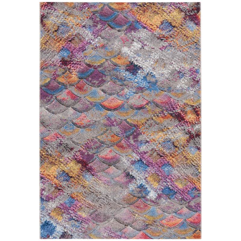 SAFAVIEH Barbados Germana Modern Waterproof Patio Backyard Rug