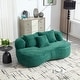 preview thumbnail 39 of 93, Lazy Bean Bag Sofa - High Back Lounger Chair for Adults & Kids, Soft Indoor for Relaxing Green