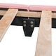 preview thumbnail 9 of 31, Rabbit Themed Platform Bed Full Size PU Leather Upholstered Bed with Sturdy Pinewood Frame and Slatted Support