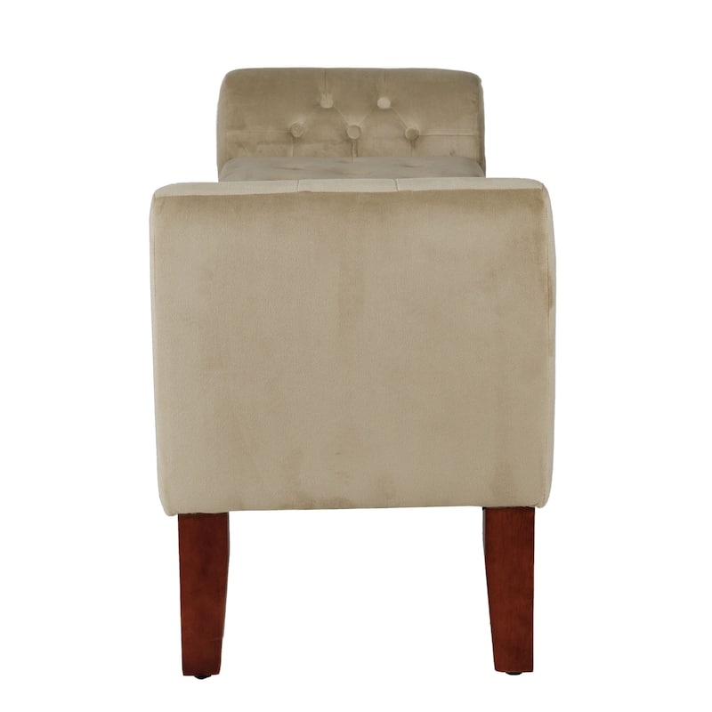 Copper Grove ArumVelvet Tufted Storage Bench / Settee
