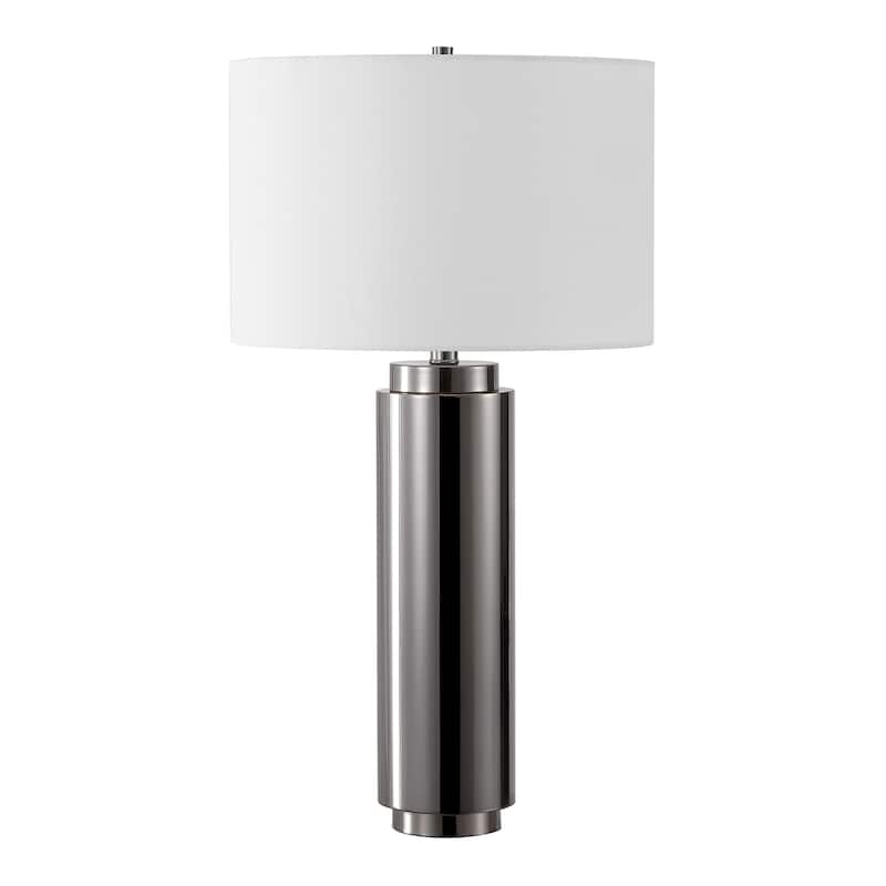 SAFAVIEH Couture Lighting Niculina 30-inch Metal Pillar Table Lamp - 15 In W x 15 In D x 30 In H - 15Wx15Dx30H
