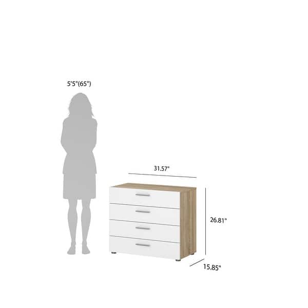 dimension image slide 11 of 12, Porch & Den Angus Contemporary 4-drawer Engineered Wood Chest