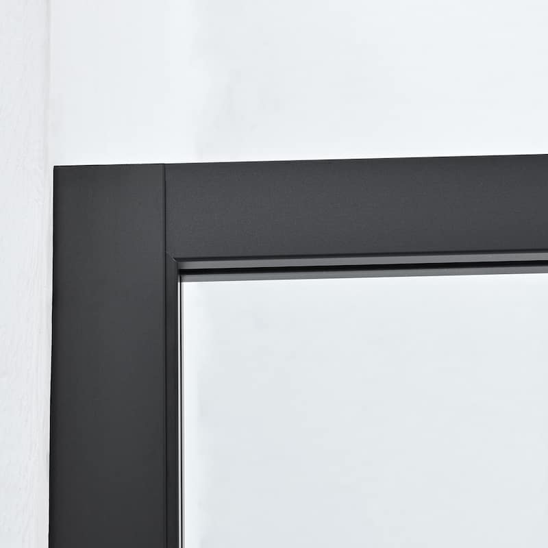 Arcos 34" W x 74" H Framed Fixed Glass Panel