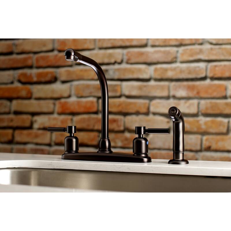 Kingston Brass Concord 8 in. Centerset Kitchen Faucet with Sprayer