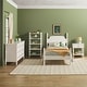 preview thumbnail 15 of 24, Walker Edison Twin Bed with Dresser Bookshelf and Nightstand Bedroom Set White