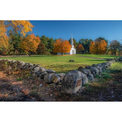 Old Church in The Fall Photography by Wayne Collamore Art Poster - Print On Demand