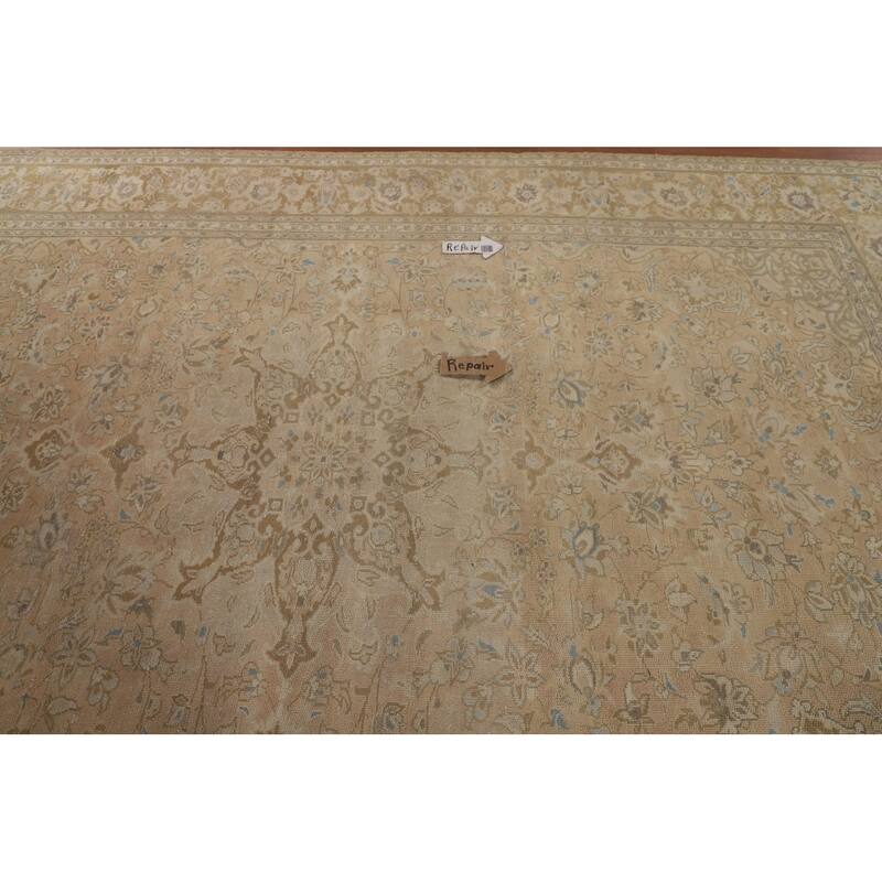 Najafabad Persian Vintage Rug Handmade Wool Carpet - 7'5"x 10'5"