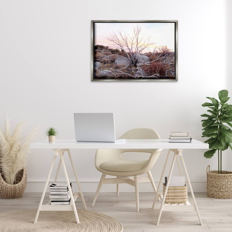 Stupell Rocky Foothills Terrain Framed Floater Canvas Wall Art Design By Gemma Bardot