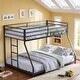 preview thumbnail 2 of 12, Heavy-Duty Metal Bunk Bed, Twin Over Full with Removable Stairs
