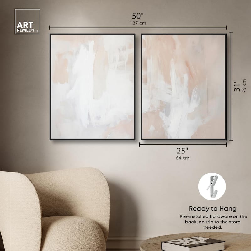 Opalescent Hues I Canvas Set of 2 by Art Remedy