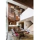 preview thumbnail 3 of 9, Set of 2 Multi Color Modern Upholstered Fabric Multi-Pattern Patchwork Chair Light Natural Eiffel Wood Leg Dining Room