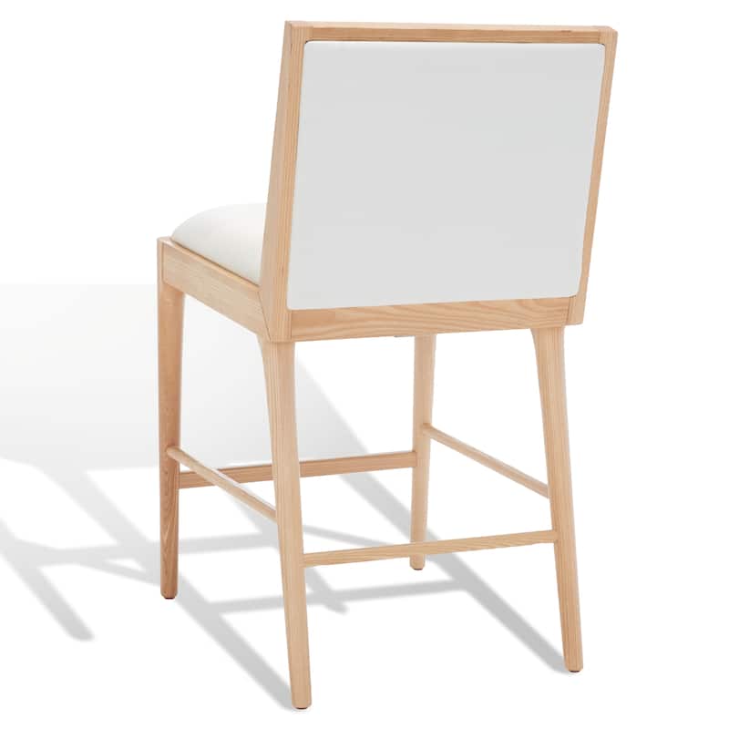 SAFAVIEH Couture Vonne Linen Counter Stool (Set of 2) - 19Wx22Dx36H