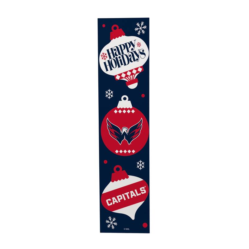 47" Double Sided Seasonal Porch Leaner, Washington Capitals - 47" x 11.25"