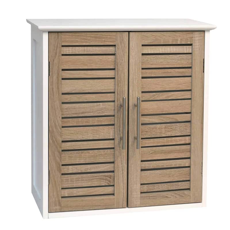 Stockholm Wall-Mounted Bathroom Cabinet Double Vented Doors - 20.50"L x 8.70"W x 21.70"H
