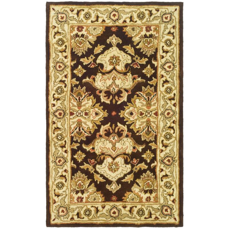 SAFAVIEH Handmade Heritage Ogee Dot Traditional Oriental Wool Rug