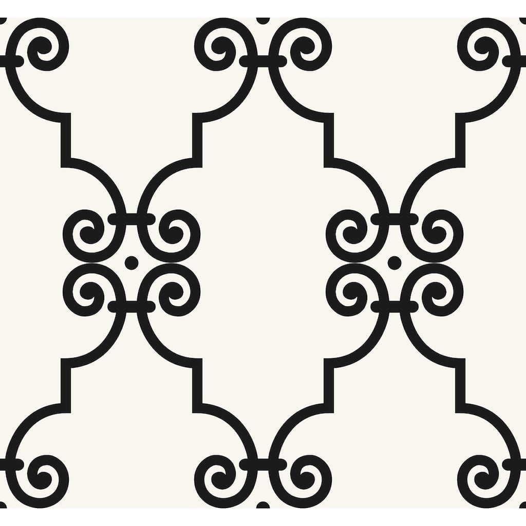 Seabrook Designs Ripley Ironwork Unpasted Wallpaper