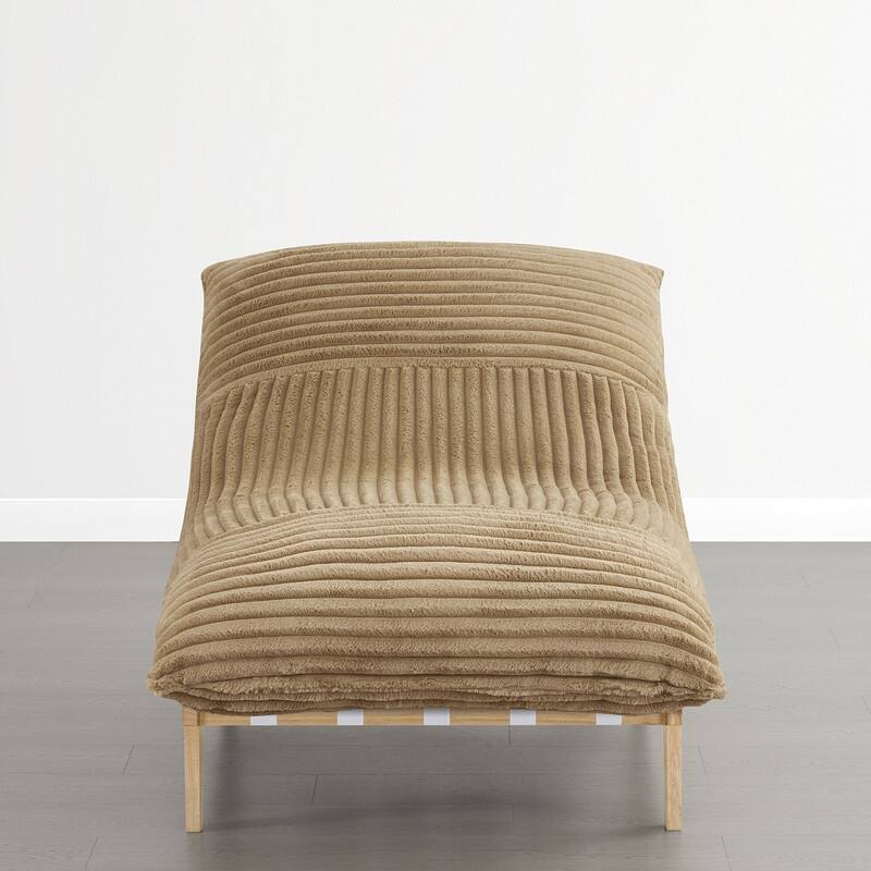 Spruce & Spring Oversized Lounge Accent Chair with Plush Cushions and Solid Wood Frame