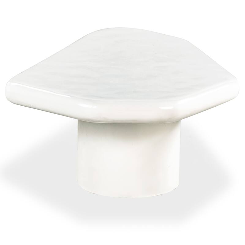 SAFAVIEH Couture Rhianna Concrete Coffee Table - 35"W x 28"D x 14"H