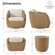 preview thumbnail 34 of 78, Patio Wicker Furniture Set Outdoor Rattan Bistro Set