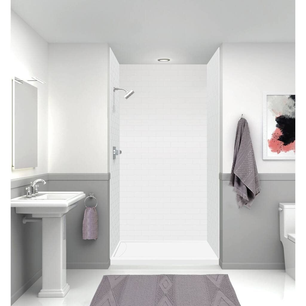 Transolid FSL4834L 48" x 34" Rectangular Shower Base with Single