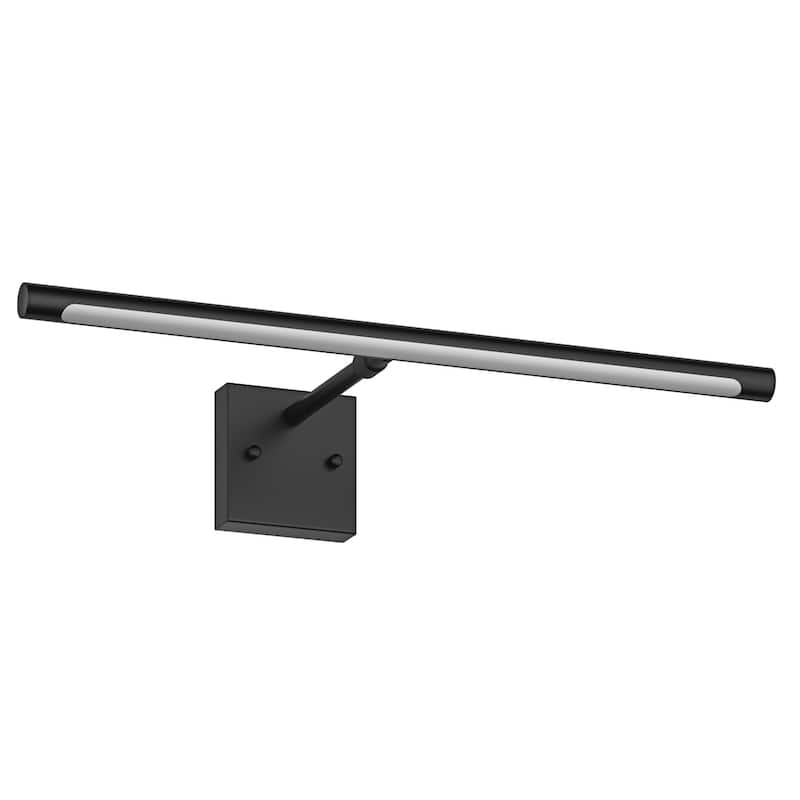 Matte Black Linear LED Rotatable Wall Mount Bathroom Vanity Light