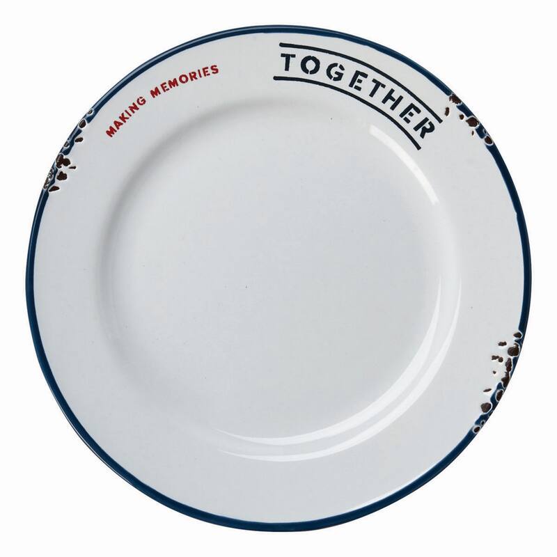 Making Memories Multicolor Ceramic Appetizer Plates Dishwasher Safe Everyday Dining 7.4 x 7.4 x 0.75 Inches