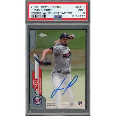 Luis Thorpe 2020 Topps Chrome Rookie Auto Refractor Card #RALT Graded PSA 9 /499 - 8'6" x 11'6"