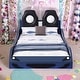 preview thumbnail 15 of 24, Wood Car-Shaped Twin Size Platform Bed with LED