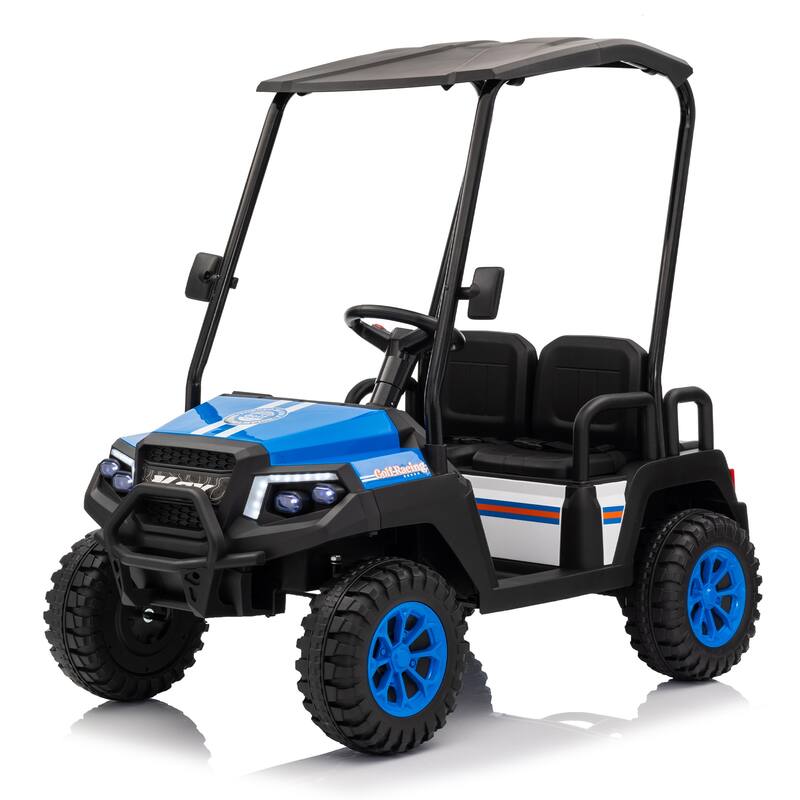 24V Xl Kids Electric Ride-On Truck W/Rc - Spacious 20in Wide Seat, Removable Sunshade, Dual-Motor Drive,Recommended Age: 3-8