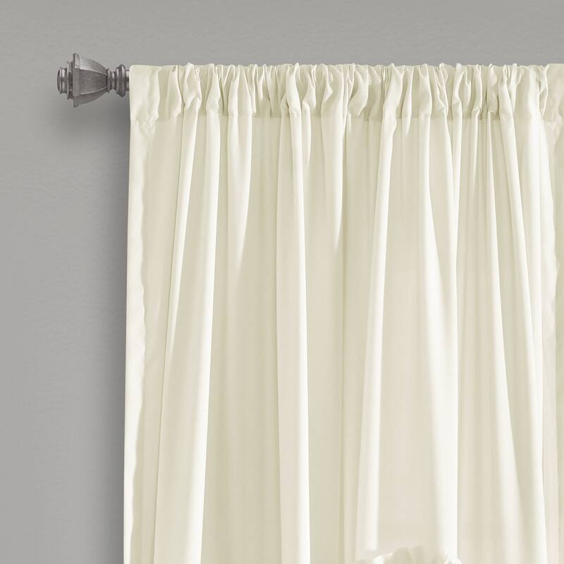 Silver Orchid Ince Flora Curtain Panel