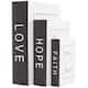 Option White - "Love", "Hope", "Pray" Text Cover