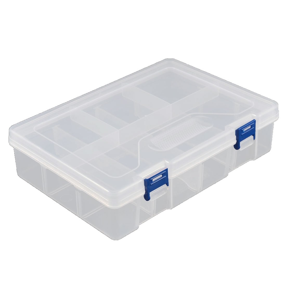 Unique Bargains Desktop Tool Part Hardware Plastic Adjustable Storage Sorter Case Box Organizer