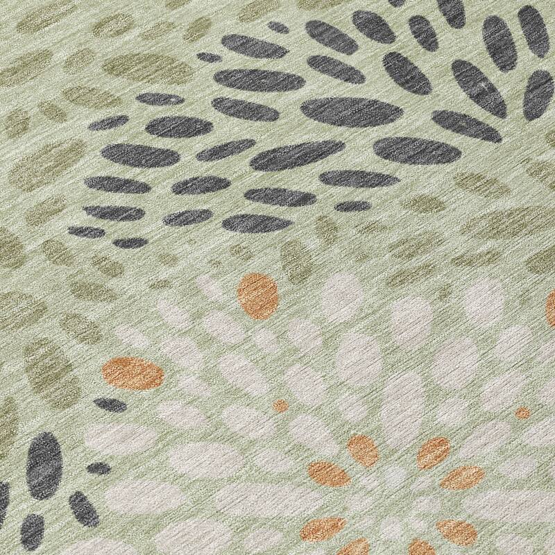 Machine Washable Indoor/ Outdoor Modern Genoa Chantille Rug